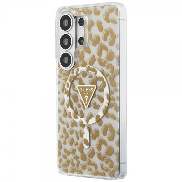Guess Samsung Galaxy S26 Ultra Deksel Leopard Print MagSafe Brun