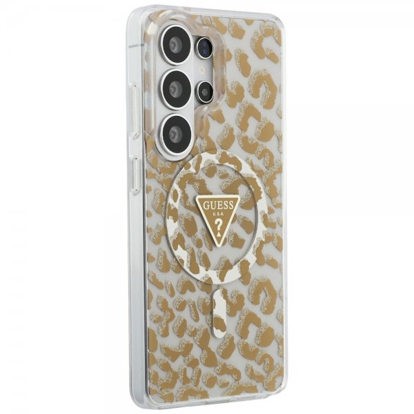 Guess Samsung Galaxy S26 Ultra Deksel Leopard Print MagSafe Brun