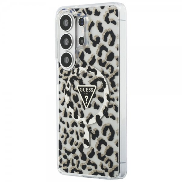Guess Samsung Galaxy S26 Ultra Deksel Leopard Print MagSafe Svart Hvit