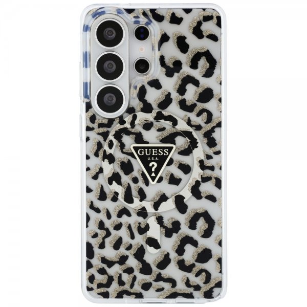 Guess Samsung Galaxy S26 Ultra Deksel Leopard Print MagSafe Svart Hvit