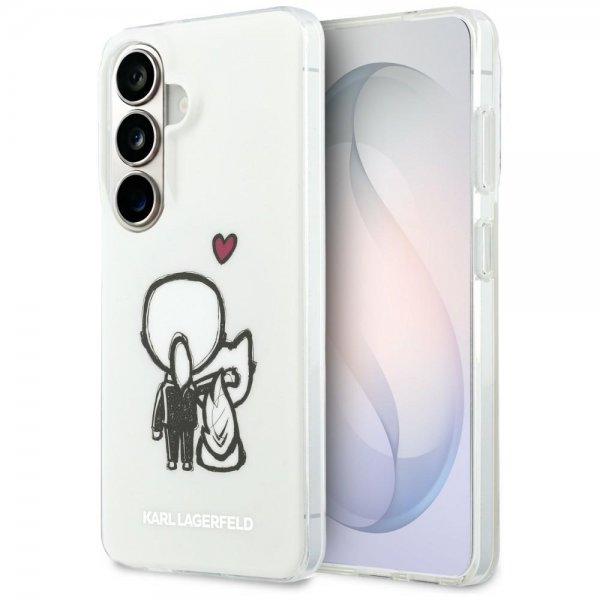 Karl Lagerfeld Samsung Galaxy S26 Deksel Karl & Choupette MagSafe Hvit