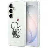 Karl Lagerfeld Samsung Galaxy S26 Deksel Karl & Choupette MagSafe Hvit