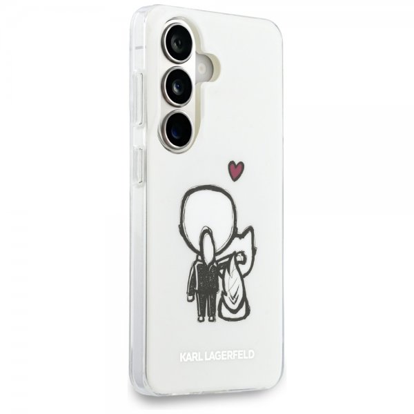 Karl Lagerfeld Samsung Galaxy S26 Deksel Karl & Choupette MagSafe Hvit
