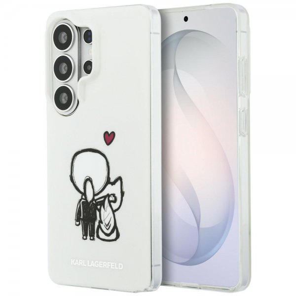 Karl Lagerfeld Samsung Galaxy S26 Ultra Deksel Karl & Choupette MagSafe Hvit