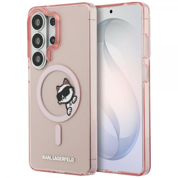 Karl Lagerfeld Samsung Galaxy S26 Ultra Deksel Choupette Peekaboo MagSafe Rosa