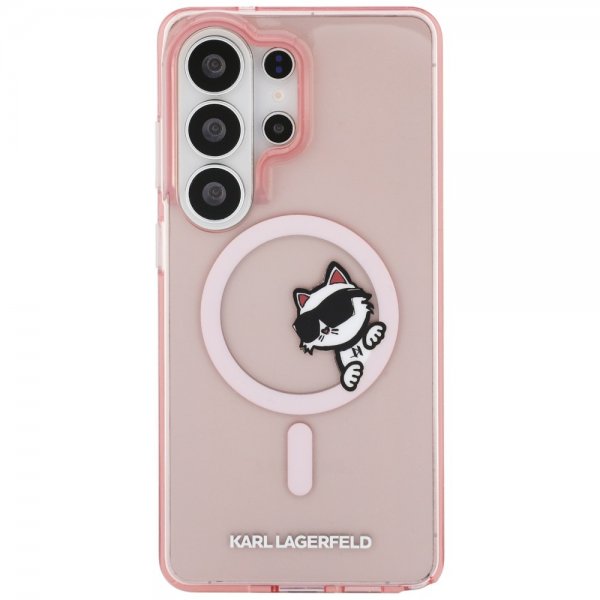 Karl Lagerfeld Samsung Galaxy S26 Ultra Deksel Choupette Peekaboo MagSafe Rosa