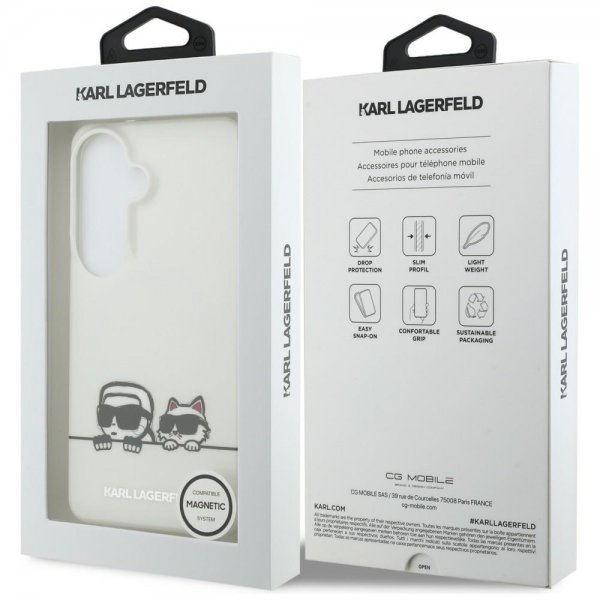 Karl Lagerfeld Samsung Galaxy S26 Deksel Peekaboo MagSafe Transparent