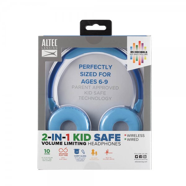 Altec Lansing Hodetelefoner Trådløs 2in1 On-Ear Blå