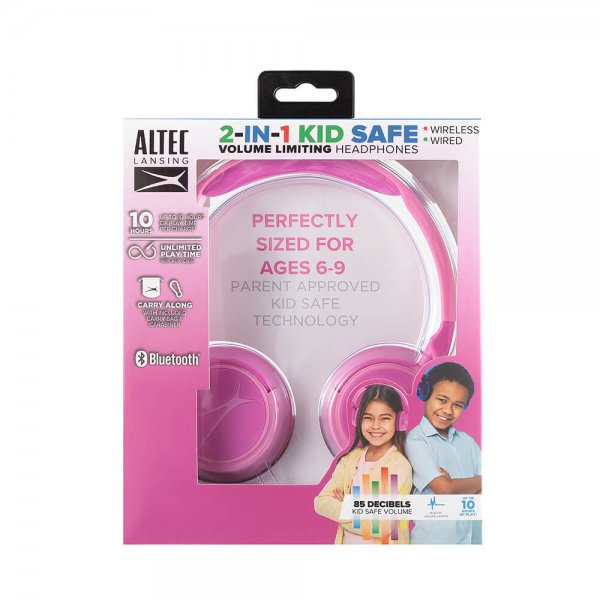 Altec Lansing Hodetelefoner Trådløs 2in1 On-Ear Rosa