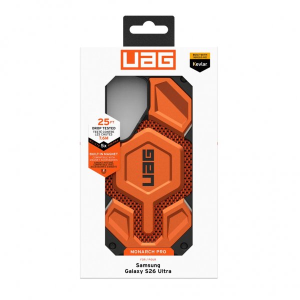Urban Armor Gear (UAG) Samsung Galaxy S26 Ultra Deksel Monarch Pro Kevlar MagSafe Burnt Orange