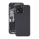iPhone 15 Pro Max baksideglass med magnet og kameralinse - svart titan