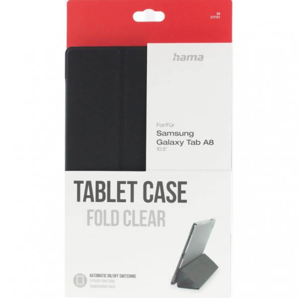 Hama Samsung Galaxy Tab A8 Etui Fold Clear Svart