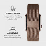 Burga Apple Watch 38/40/41/42mm Armbånd Metal Mesh Rosegull