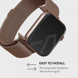 Burga Apple Watch 38/40/41/42mm Armbånd Metal Mesh Rosegull