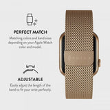Burga Apple Watch 38/40/41/42mm Armbånd Metal Mesh Gull