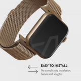 Burga Apple Watch 38/40/41/42mm Armbånd Metal Mesh Gull