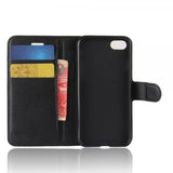 Apple iPhone 7/8/SE Etui Litchi Svart