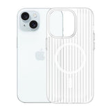 iPhone 15 Deksel Korrugerte MagSafe Transparent