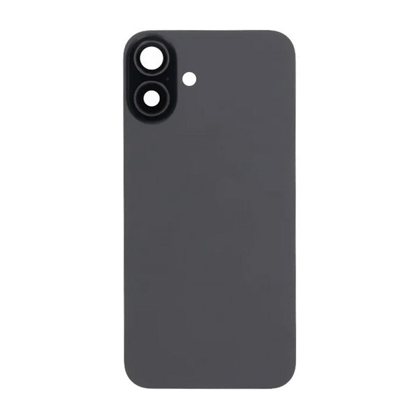 iPhone 16 Baksideglass med magnet og kameralinse - svart
