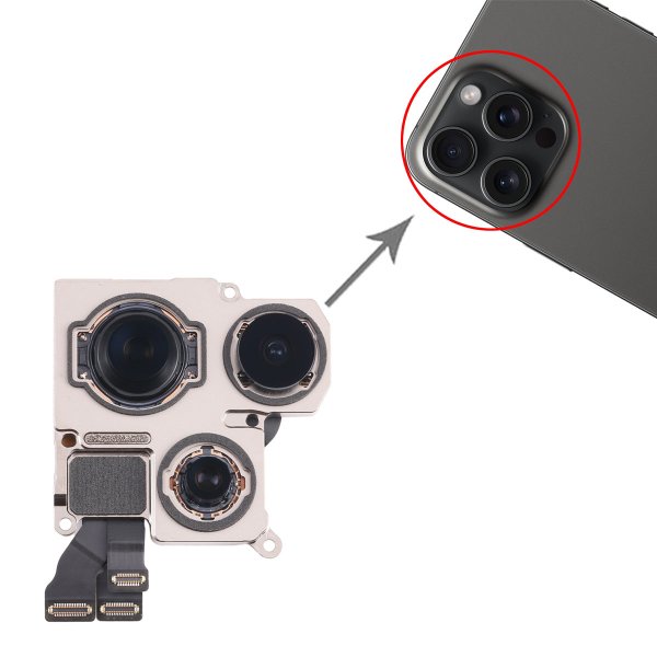 iPhone 15 Pro bakre originalkamera
