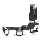 Ladekontakt med flexkabel til iPhone 15 Plus - svart