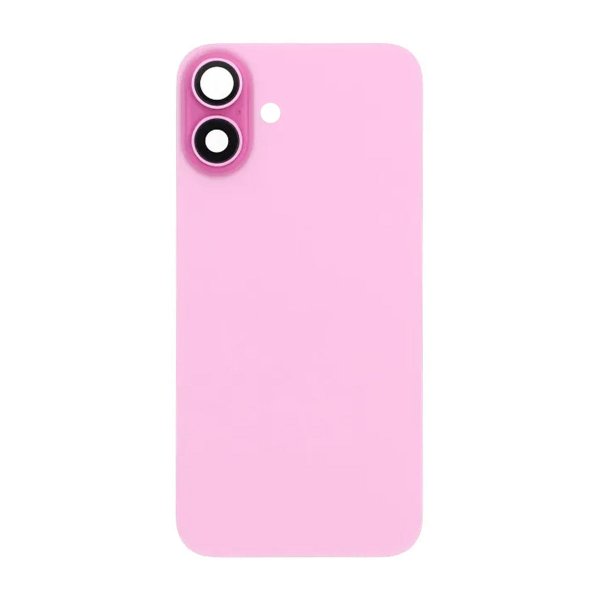iPhone 16 Plus Baksideglass med magnet og kameralinse - Rosa