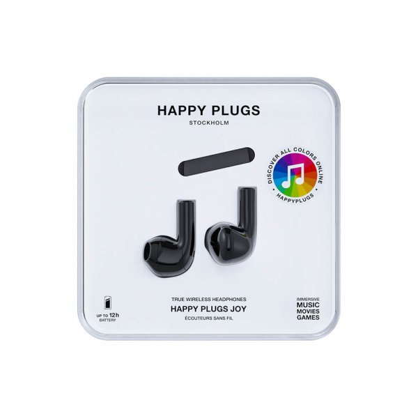Happy Plugs Joy Svart