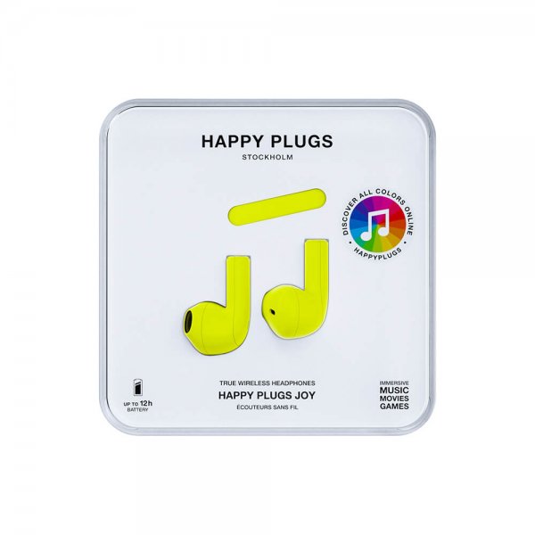 Happy Plugs Joy Neongul