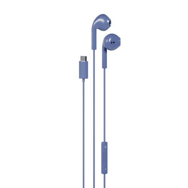 Happy Plugs Kablede Hodetelefoner USB-C Blå
