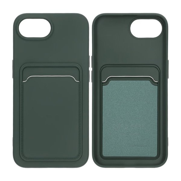 iPhone 16e/17e Deksel Kortholder Grønn