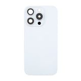iPhone 16 Pro Max baksideglass med magnet og kameralinse - hvit titan