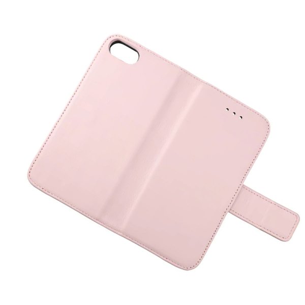 Rvelon iPhone 7/8/SE Etui Ekte skinn Kortlommer Rosa