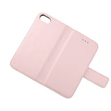 Rvelon iPhone 7/8/SE Etui Ekte skinn Kortlommer Rosa