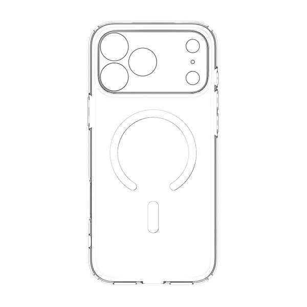 Rvelon iPhone 17 Pro Deksel Kamerastøtfanger MagSafe Transparent