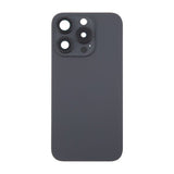 iPhone 16 Pro Max baksideglass med magnet og kameralinse - svart titan