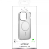 Puro iPhone 15 Pro Deksel Gradient MagSafe Sølv