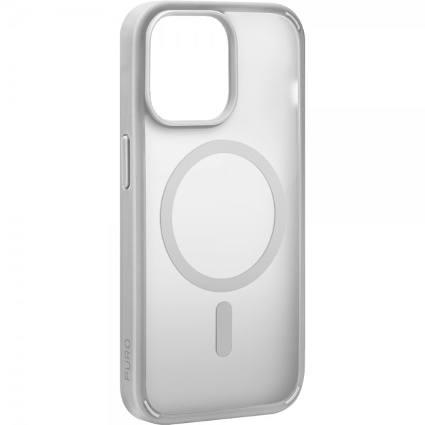 Puro iPhone 15 Pro Max Deksel Gradient MagSafe Sølv