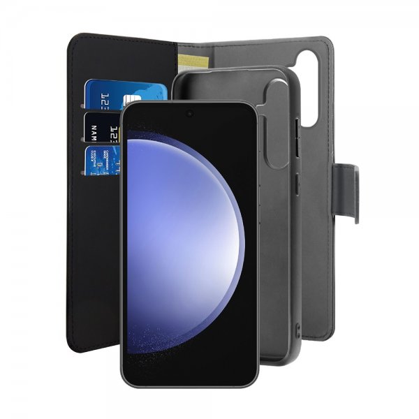 Puro Samsung Galaxy S23 FE Etui Wallet Detachable 2 in 1 Svart
