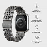 Burga Apple Watch 38/40/41/42mm Armbånd Metal Sølv
