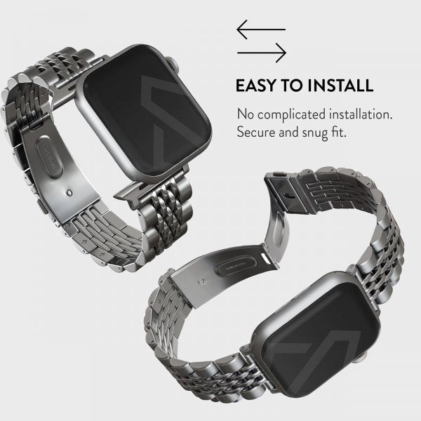 Burga Apple Watch 38/40/41/42mm Armbånd Metal Sølv