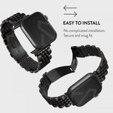 Burga Apple Watch 38/40/41/42mm Armbånd Metal Svart