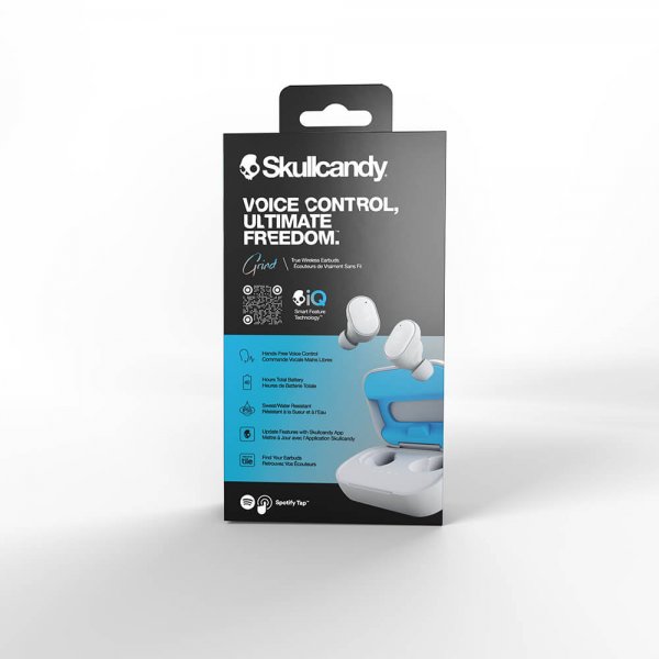 Skullcandy Hodetelefoner Grind True Wireless In-Ear Lysegrå