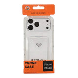 iPhone 17 Pro Max Deksel Kortholder Transparent