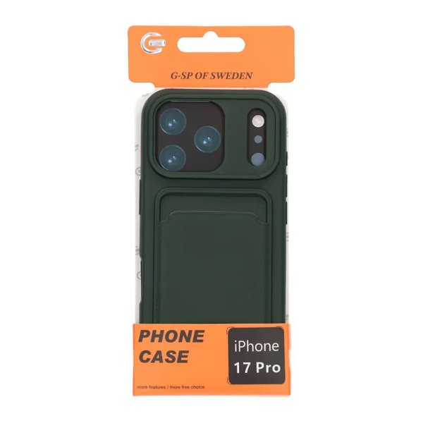 iPhone 17 Pro Deksel Kortholder Grønn