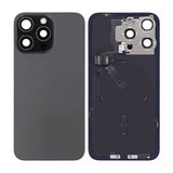 iPhone 15 Pro Max Bakside glass Komplett OEM - Svart