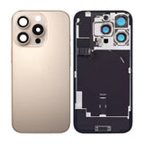 iPhone 16 Pro Bakside Glass med smådeler - Sandfarget Titan