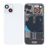 iPhone 15 Bakside glass med smådeler - Hvit