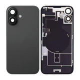 iPhone 16 baksideglass med smådeler - svart