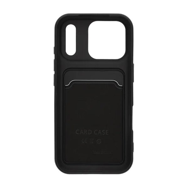 iPhone 17 Pro Deksel Kortholder Svart