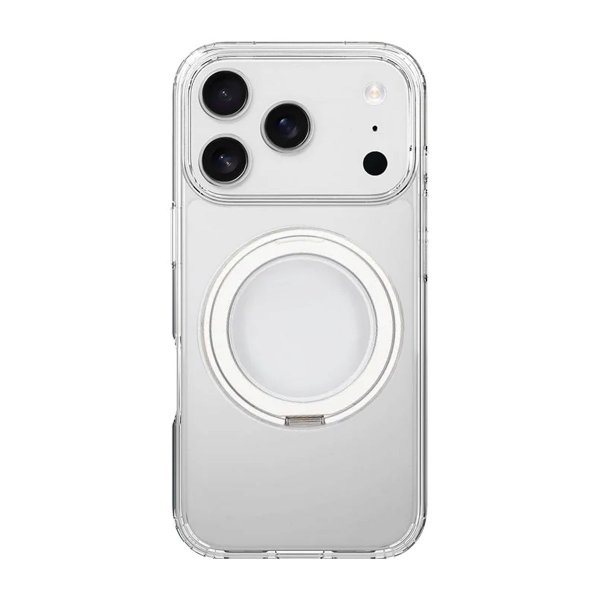 iPhone 17 Pro Max Deksel Roterbart Stativ Transparent